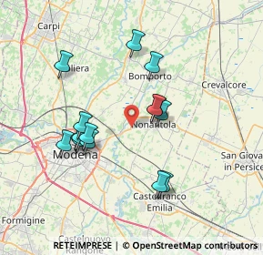 Mappa Via Gazzate, 41015 Nonantola MO, Italia (6.76267)