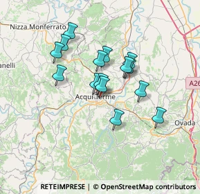 Mappa Via Alcide De Gasperi, 15011 Acqui Terme AL, Italia (5.45667)