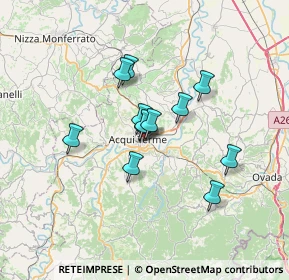 Mappa Via Alcide De Gasperi, 15011 Acqui Terme AL, Italia (4.955)