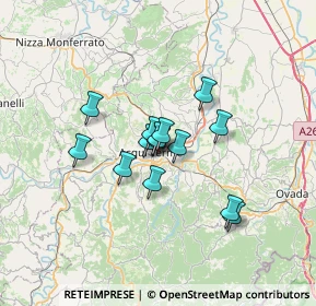 Mappa Via Alcide De Gasperi, 15011 Acqui Terme AL, Italia (4.60786)