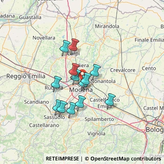 Mappa Via Belgio, 41122 Modena MO, Italia (10.79692)