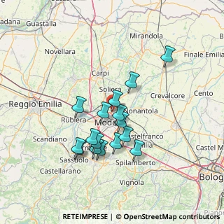Mappa Via Belgio, 41122 Modena MO, Italia (12.33313)