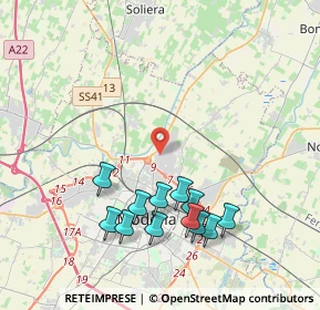 Mappa Via Belgio, 41122 Modena MO, Italia (4.20833)