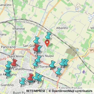 Mappa Strada Attiraglio, 41122 Modena MO, Italia (2.8445)