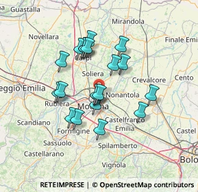 Mappa Strada Attiraglio, 41122 Modena MO, Italia (11.406)