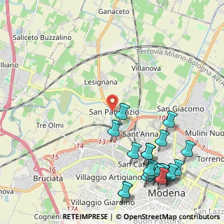 Mappa Via A. Navagero, 41123 Modena MO, Italia (2.8935)