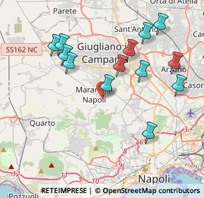 Mappa Via Vallesana, 80016 Marano di Napoli NA, Italia (4.38923)