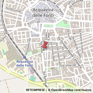 Mappa Via F. R. Curzio, 1, 70021 Acquaviva delle Fonti, Bari (Puglia)
