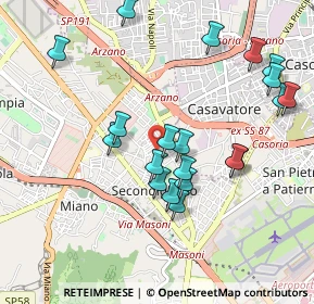 Mappa Via Ciro Improta, 80144 Napoli NA, Italia (1.0565)