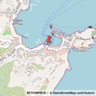 Mappa Via Banchina di Fazio, 23, 04027 Ponza, Latina (Lazio)