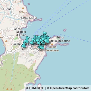 Mappa Via Comandante, 04027 Ponza LT, Italia (0.204)