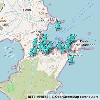Mappa Ponza, 04027 Ponza LT, Italia (0.3095)