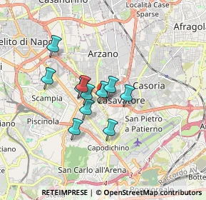 Mappa Strada di Casavatore, 80144 Napoli NA, Italia (1.28364)