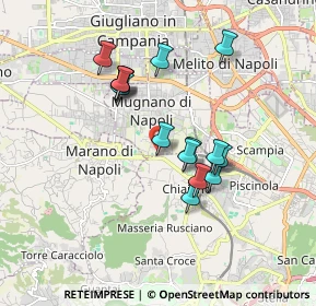 Mappa Bivio Mugnano a Capodimonte, 80018 Mugnano di Napoli NA, Italia (1.62133)