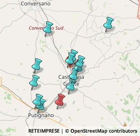 Mappa Via Vecchia Conversano, 70013 Castellana Grotte BA, Italia (3.56462)