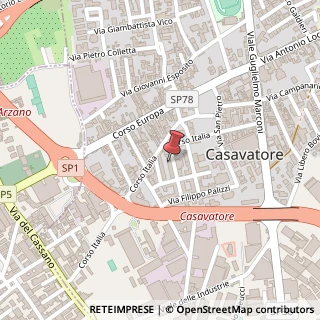 Mappa Via Salvator Rosa, 6, 80020 Casavatore, Napoli (Campania)