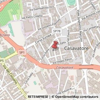 Mappa Via Salvator Rosa, 27, 80020 Casavatore, Napoli (Campania)
