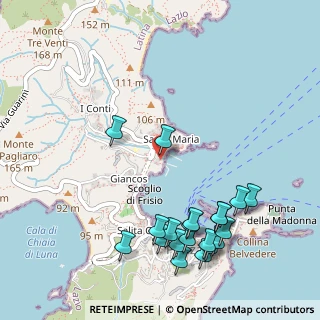Mappa Via Spiaggia Santa Maria, 04027 Ponza LT, Italia (0.67)