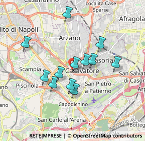 Mappa Via Circumvallazione Esterna, 80144 Casavatore NA, Italia (1.6275)