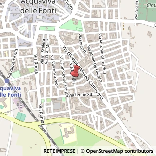 Mappa Via Angelo Novielli, 36, 70021 Acquaviva delle Fonti, Bari (Puglia)