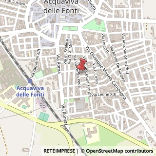 Mappa Via Vincenzo Pepe, 63, 70021 Acquaviva delle Fonti, Bari (Puglia)