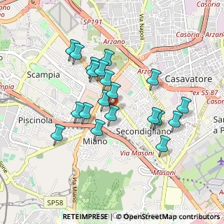Mappa CAP, 80145 Napoli NA, Italia (0.8615)