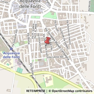 Mappa Via Don Cesare Franco, 39, 70021 Acquaviva delle Fonti, Bari (Puglia)