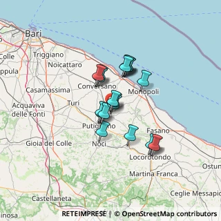 Mappa Via Conversano, 70013 Castellana Grotte BA, Italia (10.2765)