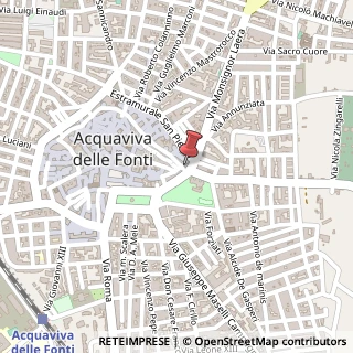 Mappa Piazza Giuseppe Garibaldi, 28, 70021 Acquaviva delle Fonti, Bari (Puglia)