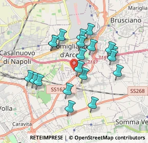 Mappa CAP, 80038 Pomigliano d'Arco NA (1.786)