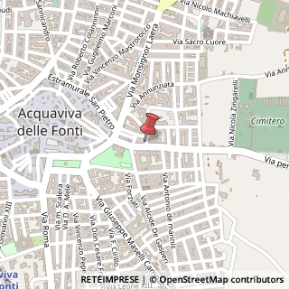 Mappa Via Michelangelo Caravaggio, 9/11, 70021 Acquaviva delle Fonti, Bari (Puglia)