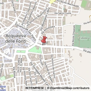 Mappa Via per Sammichele, 3, 70021 Acquaviva delle Fonti, Bari (Puglia)