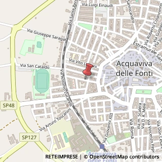 Mappa Via Giuseppe Pietroforte, 18, 70021 Acquaviva delle Fonti, Bari (Puglia)