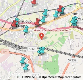 Mappa Via Ruggero Leoncavallo, 80038 Pomigliano d'Arco NA, Italia (1.3255)