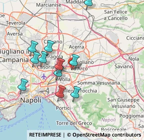 Mappa Via Ruggero Leoncavallo, 80038 Pomigliano d'Arco NA, Italia (7.68636)