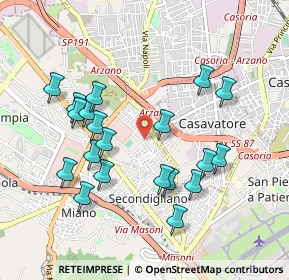 Mappa Strada Comunale Camposanto, 80144 Napoli NA, Italia (1.0185)