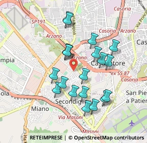 Mappa Strada Comunale Camposanto, 80144 Napoli NA, Italia (0.8835)