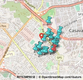 Mappa Via Del Camposanto, 80144 Napoli NA, Italia (0.342)