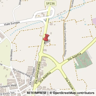 Mappa Via Sannicandro, Snc, 70020 Cassano delle Murge, Bari (Puglia)