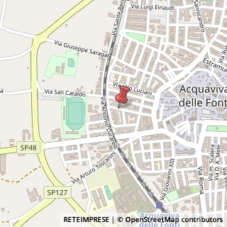 Mappa Via Giuseppe Pietroforte, 45, 70021 Acquaviva delle Fonti, Bari (Puglia)