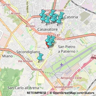 Mappa Via Francesco Giordani, 80020 Casavatore NA, Italia (0.93833)