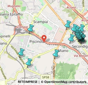 Mappa Via Vecchia Miano Piscinola, 80145 Napoli NA, Italia (1.4915)