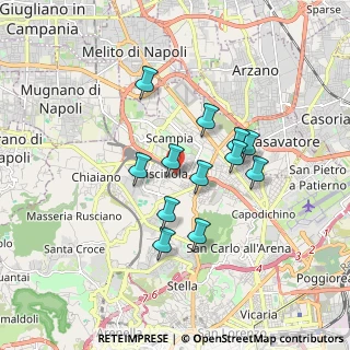 Mappa Via Vecchia Miano Piscinola, 80145 Napoli NA, Italia (1.52333)