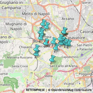 Mappa Via Vecchia Miano Piscinola, 80145 Napoli NA, Italia (1.3875)