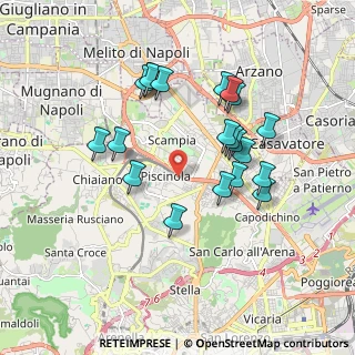 Mappa Via Vecchia Miano Piscinola, 80145 Napoli NA, Italia (1.8595)