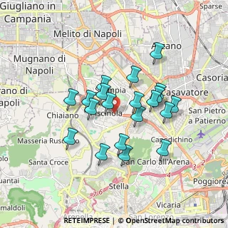 Mappa Via Vecchia Miano Piscinola, 80145 Napoli NA, Italia (1.595)