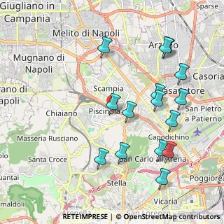 Mappa Via Vecchia Miano Piscinola, 80145 Napoli NA, Italia (2.34867)
