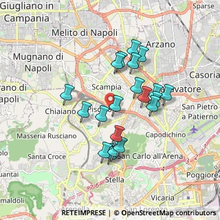 Mappa Via Vecchia Miano Piscinola, 80145 Napoli NA, Italia (1.696)