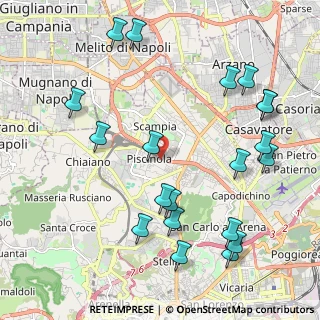 Mappa Via Vecchia Miano Piscinola, 80145 Napoli NA, Italia (2.686)