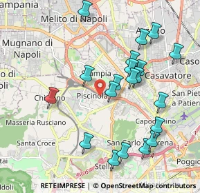 Mappa Via Vecchia Miano Piscinola, 80145 Napoli NA, Italia (2.182)